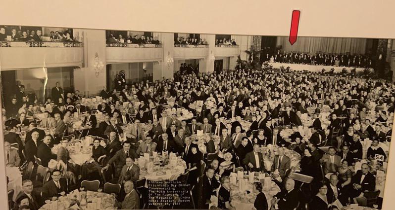 1957年10月15日，于斌總主教在波士頓舉辦慶祝中華民國建國46年國慶晚宴，諸...