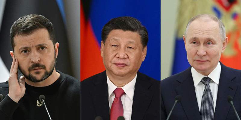 中國表態支持俄羅斯總統普亭（右）對兵變的處置，國際間正密切觀察兵變後中國國家主席習近平對莫斯科的態度，以及對俄烏戰事的影響。(Getty Images)