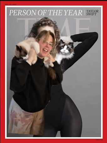 模彷泰勒丝时代封面照 众多猫奴悲剧了