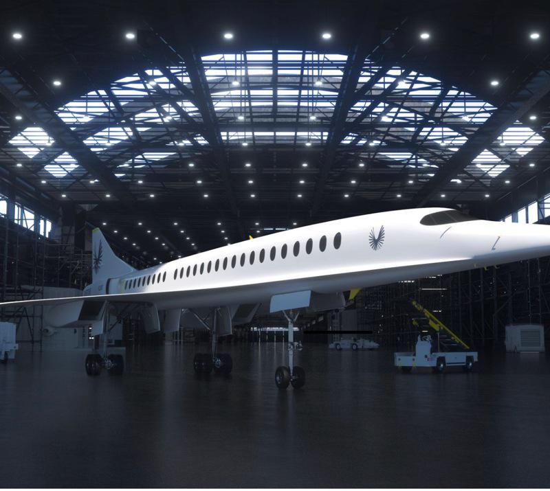 Boom公司将在北卡绿堡(Greensboro)制造现代超音速客机。(取自公司官网)