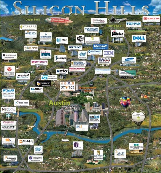 德州的奧斯丁(Austin)被稱為矽山(Silicon Hills)的科技中心。(Getty Images)