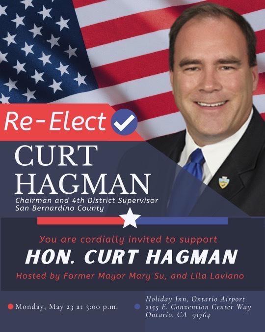 San Bernardino County Commissioner Hejman is seeking re-election.  (provided by reader)