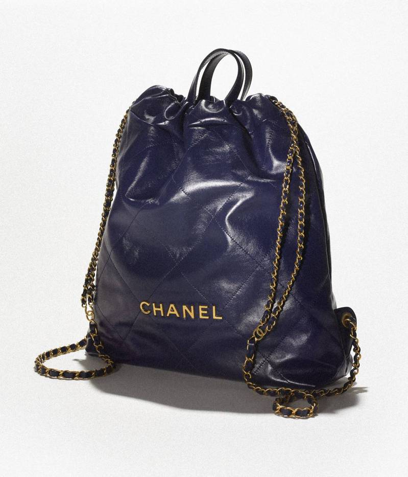 Channel 22 Series Back is also available in Navy Blue colour.  (Photo: Courtesy of Chanel)