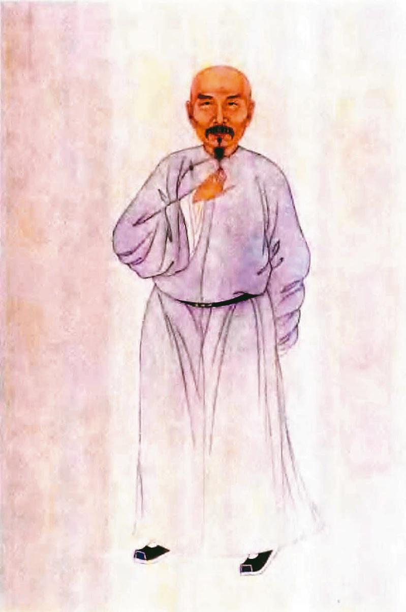 《清代学者像传》第一集之魏源肖像，清叶衍兰摹绘。（取自维基共享资源）