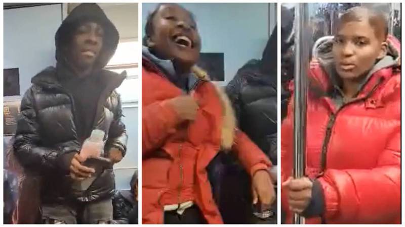 紐約市地鐵19日晚再爆仇亞攻擊事件，兩名華裔乘客與一名菲律賓裔乘客在S線地鐵上遭到一眾非洲裔青少年攻擊。(警方提供)