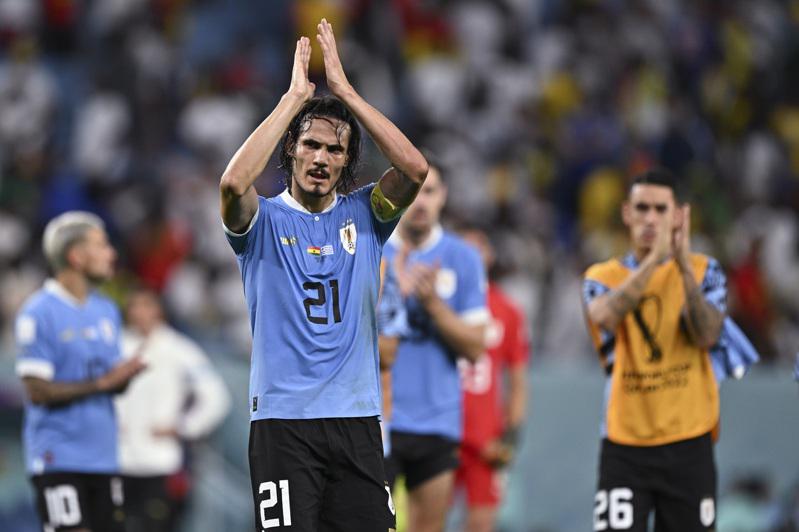 世足賽H組比賽中，烏拉圭隊以2：0戰勝加納隊。（新華社）