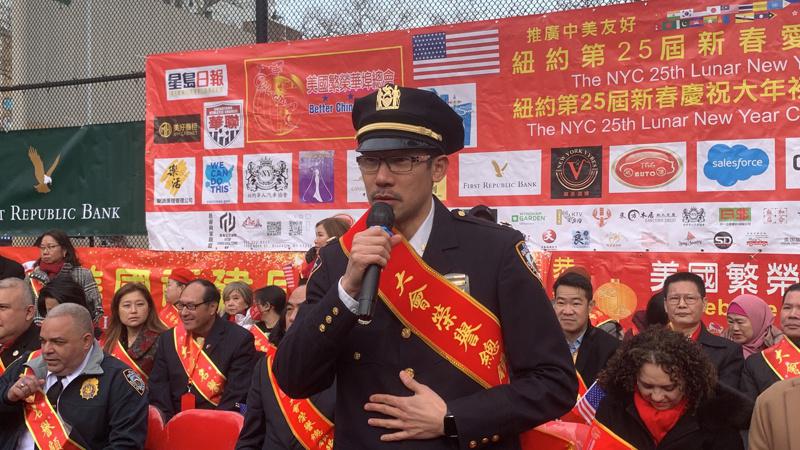 五分局局长陈韬表示市警已加强警力确保社区安全。 （记者和钊宇/摄影）
