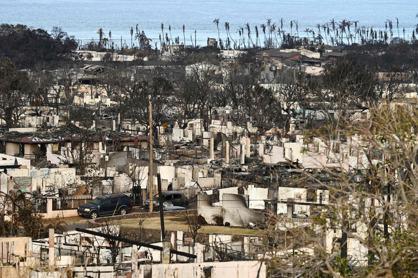 夏威夷茂宜島野火吞噬歷史小鎮拉海納。Getty Images