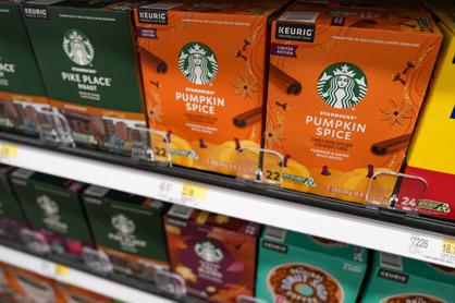 星巴克最受歡迎的季節性飲料—南瓜香料咖啡24日開始在美國和加拿大販售。美聯社
