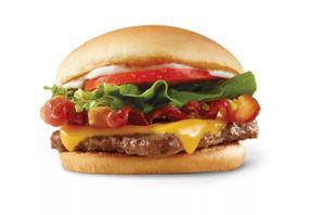 溫蒂漢堡推出培根芝士漢堡一美分加價購。(Wendy's官網)