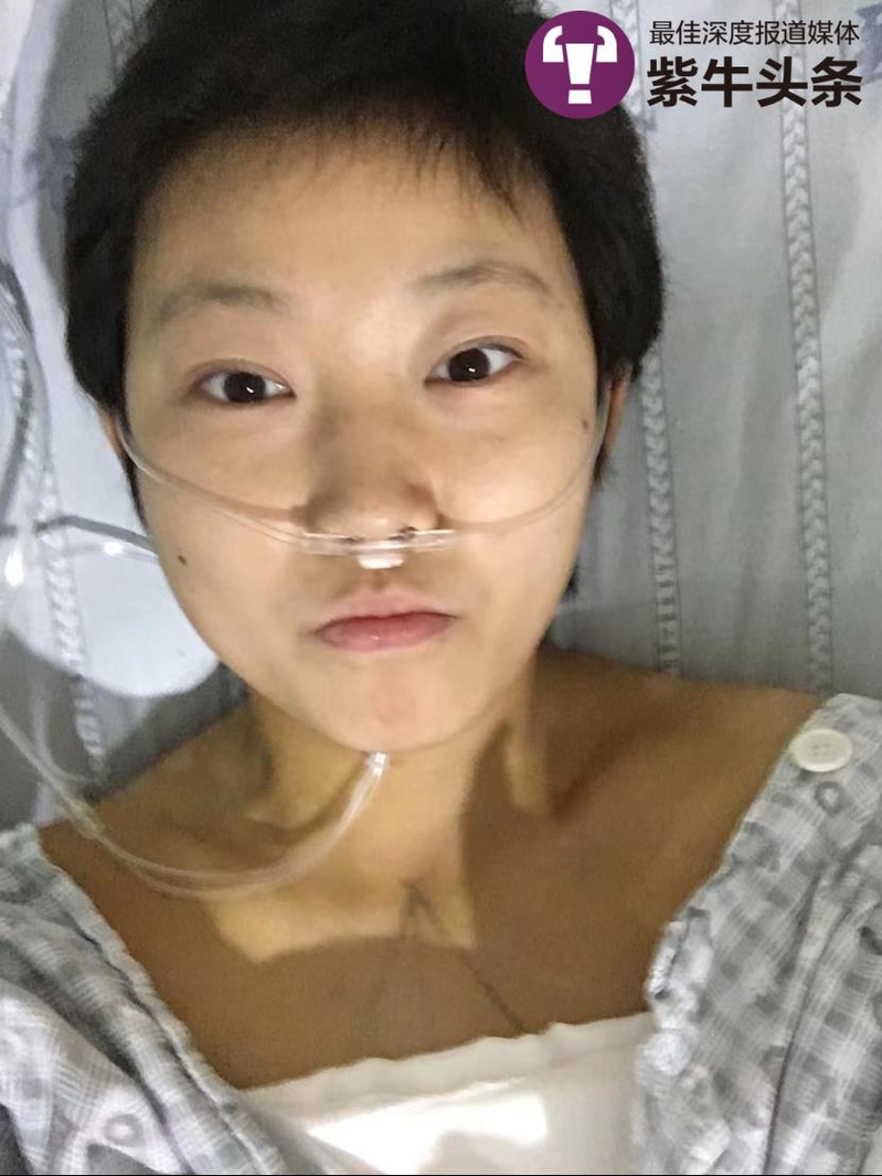 王夢琳2016年乳腺重建手術後。（取材自紫牛新聞）