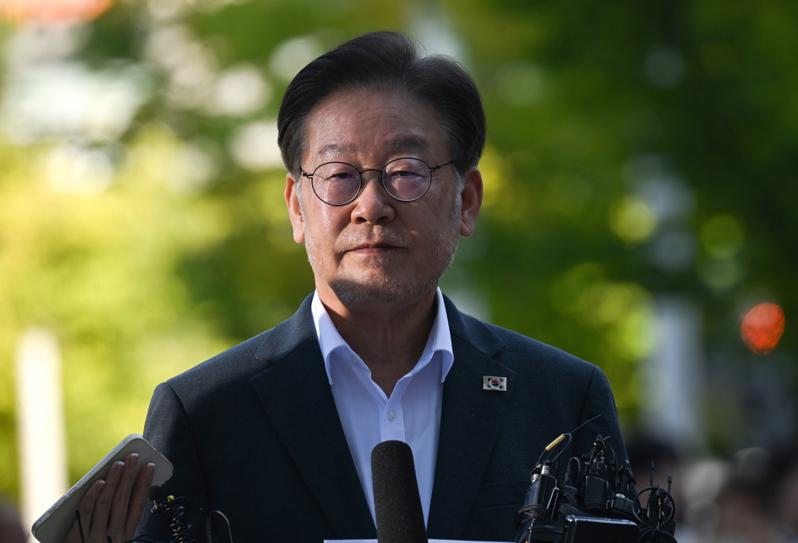 南韓主要反對黨領袖李在明。(歐新社)