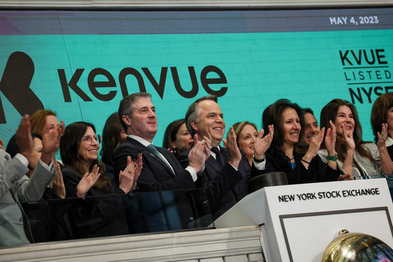 嬌生消費品品牌Kenvue選擇在紐約證交所上市，也有機會代表按鈴見證美股開盤。（路透）