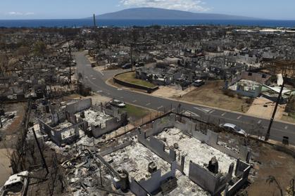 夏威夷茂宜島拉海納火災是美國一個多世紀以來的最致命火災。大火將這座歷史城鎮的大部分地區，化為灰燼。(美聯社)
