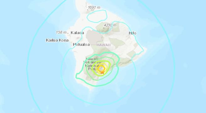 夏威夷发生5.7级地震